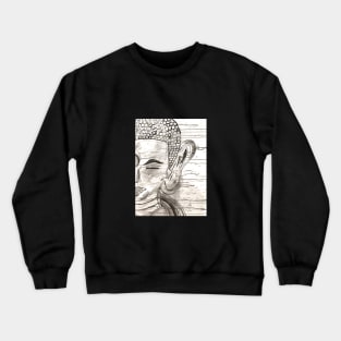 Buddha in the wind Crewneck Sweatshirt